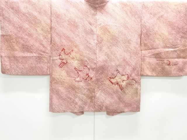 JAPANESE KIMONO / ANTIQUE HAORI / SILK / ALL SHIBORI / BIRD